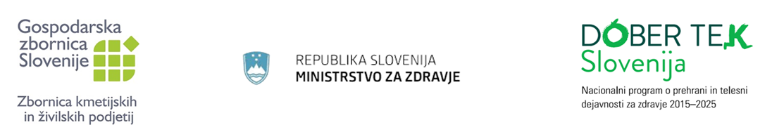 Več živil ugodnejše prehranske sestave v javnih zavodih (VEČ ugodnejših)
