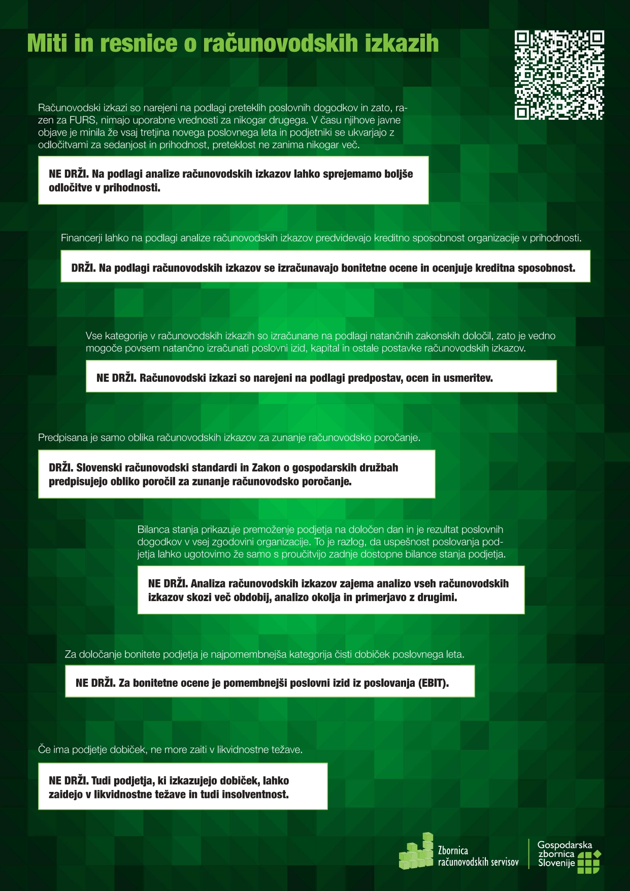 Miti in resnice o računovodskih izkazih